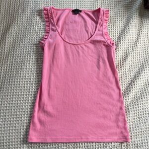 J Crew Ruffle Tank Top
